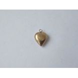 Rose gold heart charm