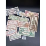 Interesting selection of Japanese G government banknotes some rarer ones included $100