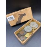 Box of old tokens/Coins/Medals