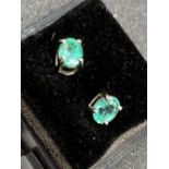 A pair of good Emerald Stud Earrings