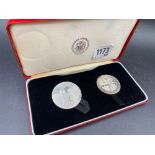 Island 2 coin silver set 50g
