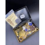 Tin of Tokens/Coins/Medals