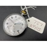 A HELVETIA metal military pocket watch GS TP No P58740