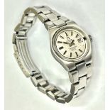 Omega sea master automatic watch with date . Working , missing glass