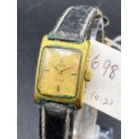 A ladies square faced OMEGA automatic DE VILLE wrist watch