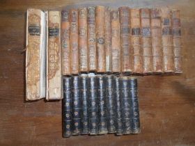 BINDINGS 24 leather bindings incl. vols. 1 - 9 of plays publ. & print. by J. Duncome