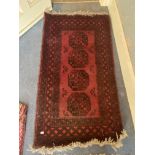 Another oriental rug with 4 medallions, 5ft 6" x 3ft 4"