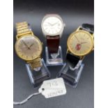 Three gents wrist watches AVIA ROTARY and SEIKO