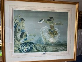 Another signed W RUSSELL FLINT print of Ladies dancing