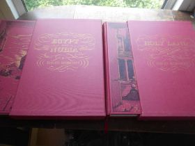 FOLIO SOCIETY ROBERTS, D. The Holy Land plus Egypt and Nubia 2 vols. 2010, large fol. Orig. cl. &