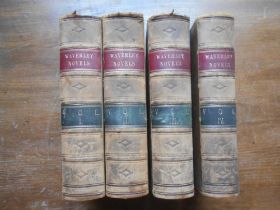 SCOTT, W. Waverley Novels Copyright Ed. 1866-68, Edinburgh, 4 vols. cont. hf. cf.