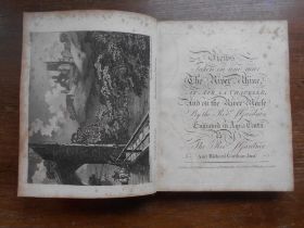 GARDNOR, J. Views taken on and near The River Rhine... 1791, London, sm.4to cont. hf. cf. engrvd.