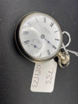 A gents pocket watch PHILADELPHIA with seconds dial one hand missing