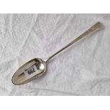 A good early George III bottom marked basting spoon, OE pattern, London 1780 by DA