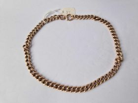 A GOOD HEAVY ALBERT STYLE NECK CHAIN 9CT 55.4 GMS