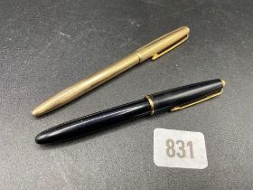 A Parker pen & a Roled Gold cased pen