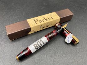 A Parker Junior TMS with 14ct nib, (Boxed)