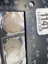 Stockport shilling and sixpence tokens for Ferns and Cartright 1812