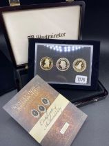 Box set of 3 silver 28g coins