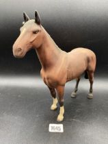 A Beswick Brown Horse The Winner 9 Inches High