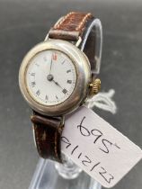 A Ladies Silver Wrist Watch