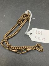 A Rolled Gold Double Albert Chain 16 Inch