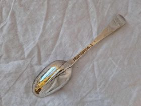 A George I Table Spoon With Rat Tail Bowl, London 1724 By Wp With Crown Above