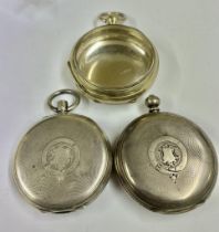 Antique Pocket Watch Cases Silver & 1 Other