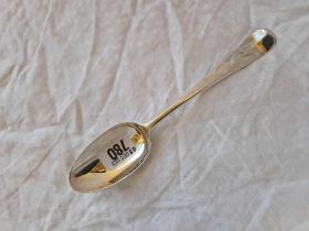 A Hanoverian Pattern Table Spoon, Probably London 1729 By Hs?, 60G