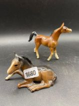 A Beswick Foul And German Horse