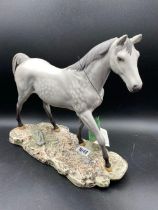 A Gray Beswick Mare 11 Inches High With Label