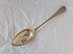 A Good George Iii Exeter Table Spoon With Bright Cut Decoration, London 1797 By Rf, 70G