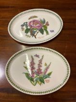 A Pair Of Portmeirion Oval Dishes 13 Inches Wide