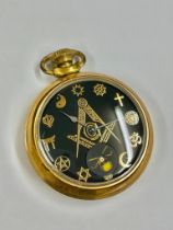 Masonic Automaton Pocket Watch ( Rotating Skull )