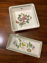 A Portmeirion Square Dish 10 Inches Wide Sandwich Dish