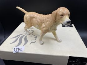 A Doulton Figure Of A Labrador 8 Inches Long Boxed