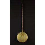 A Fine 18th Century Brass Skimmer reminiscent of a 'Mary Rose' pot scummer. The heavy gauge circular