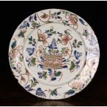 An Attractive 18th Century English Delft Charger, Circa 1760, probably Bristol. The piece