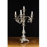 An Impressive Mid 19th Century Silver Plated Candelabra.