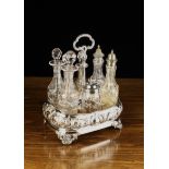 A Victorian Silver Plated Cruet Set by Hawkesworth, Eyre & Co.