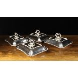 A Set of Four Electro-plated Silver Entree Dishes by Thomas Thornbury & Sons,