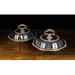 A Pair of Victorian Silver Plated Tureens/Entree Dishes.