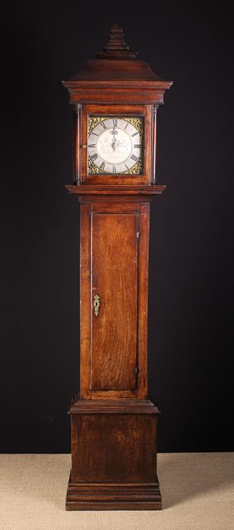 An 18th Century 30 Hour Oak Longcase Clock. The 10" (25.