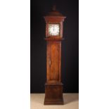 An 18th Century 30 Hour Oak Longcase Clock. The 10" (25.