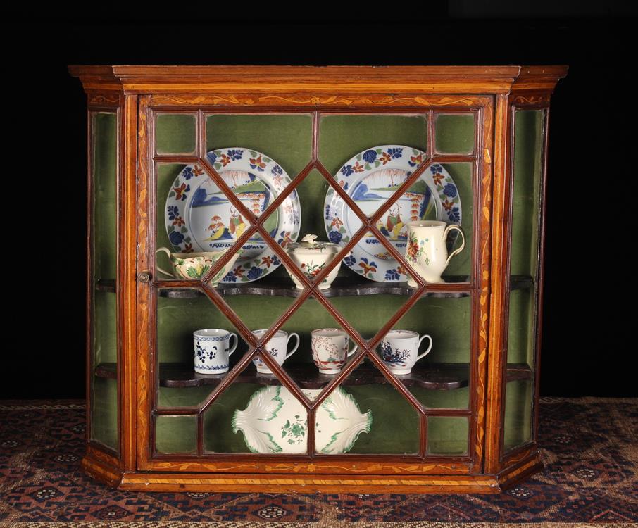A Small Late 18th/Early 19th Century Dutch Marquetry Wall Cabinet. - Image 2 of 2