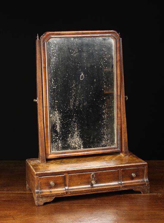 An 18th Century Walnut Dressing Mirror.