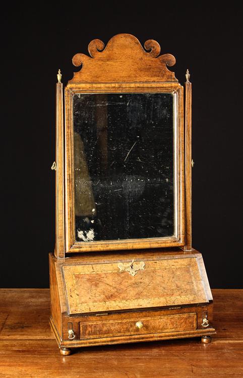 A Pretty 18th Century Style Walnut Dressing Mirror.