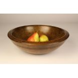 A Large, Fine Quality 19th Century Sycamore Bowl.