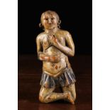 A Very Rare Early 18th Century Carved & Polychromed Boxwood Anatomic Figure,