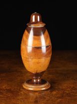 A Fine 19th Century Turned Lignum Vitae Jar.
